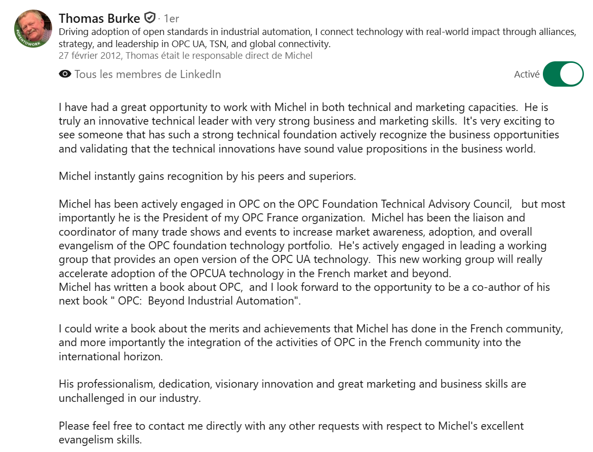 Recommandations  Thomas Burke